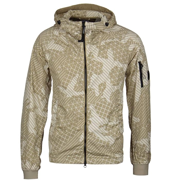 CP Company Camo Lente Neta patrón Amarillo Chaqueta: Amazon ...