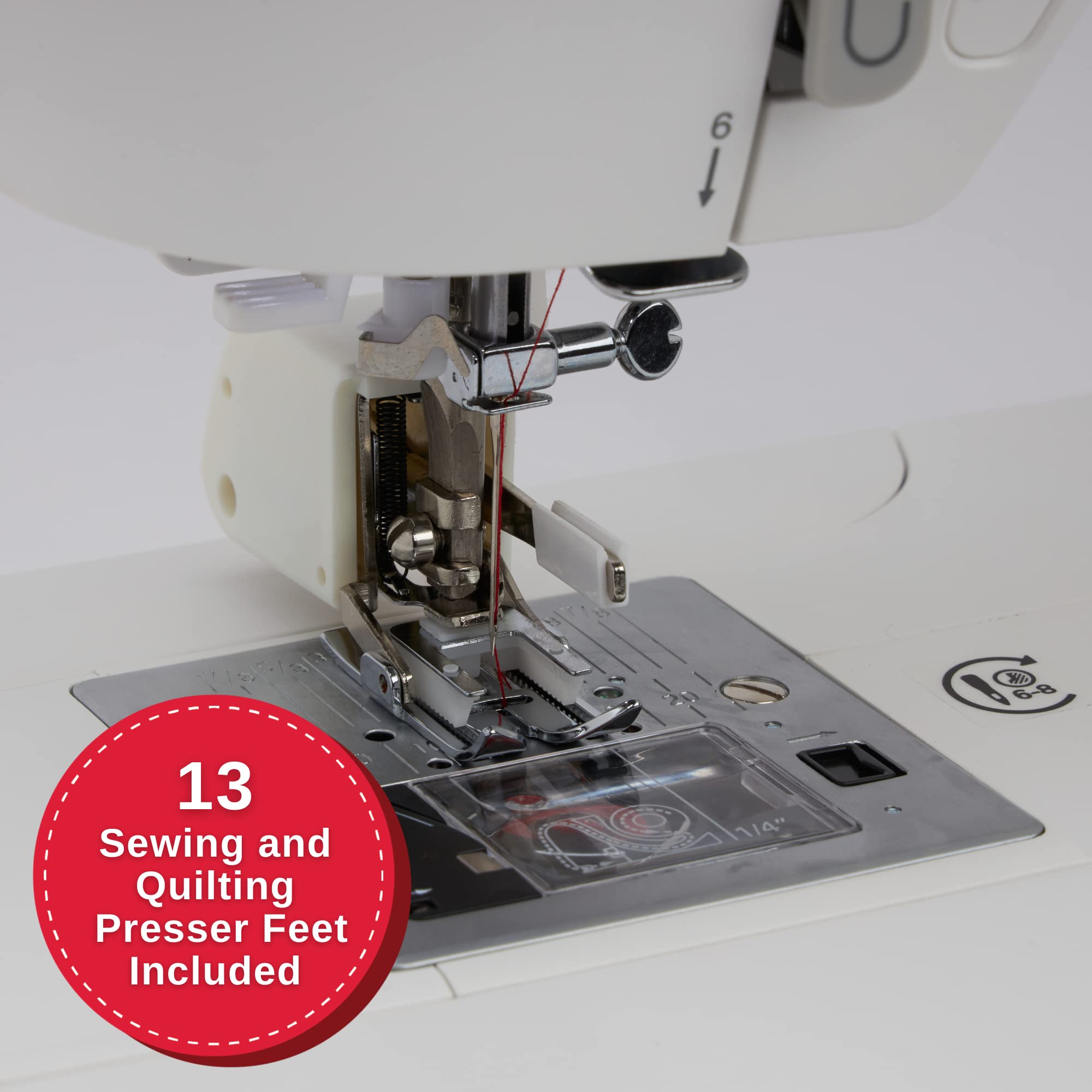 SINGER Quantum Stylist 9960 Computerized Sewing & Quilting Machine with Extension Table, Hard Case & Accessories | 600 Stitches, Lettering, LED Light, 1-Step Buttonhole & High-End Touch Controls