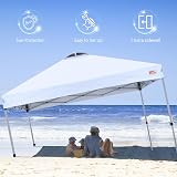 MasterCanopy Durable Ez Pop-up Gazebo 2.5x2.5M White with Sidewall view 2