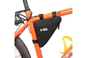 VBESTLIFE Bicycle Triangle Bag Waterproof Bike Bicycle Frame Front Tube Pouch Bag Ox Quick Release Front Saddle Cycling Bike Top Tube Triangle Tool Bag (Black) Bobilife Bike Triangle Frame Bag Front Triangl