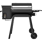 Brisk It Zelos-450 Electric Wood Pellet Smoker Grill – A.I. Smart BBQ Grill with WiFi, 450 sq.in Cooking Area,7-in-1 Outdoor Grill & Smoker, PID Controller (Up to 500°F), Meat Probe