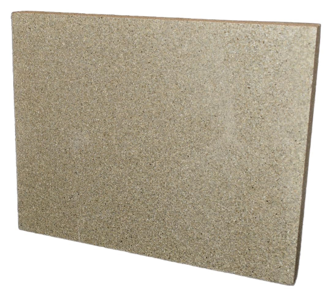 The Stove Wizard Firebrick Fire Board Heat Proof Brick Vermiculite Fireboard 1 Brick 193mm x 303mm x 25mm