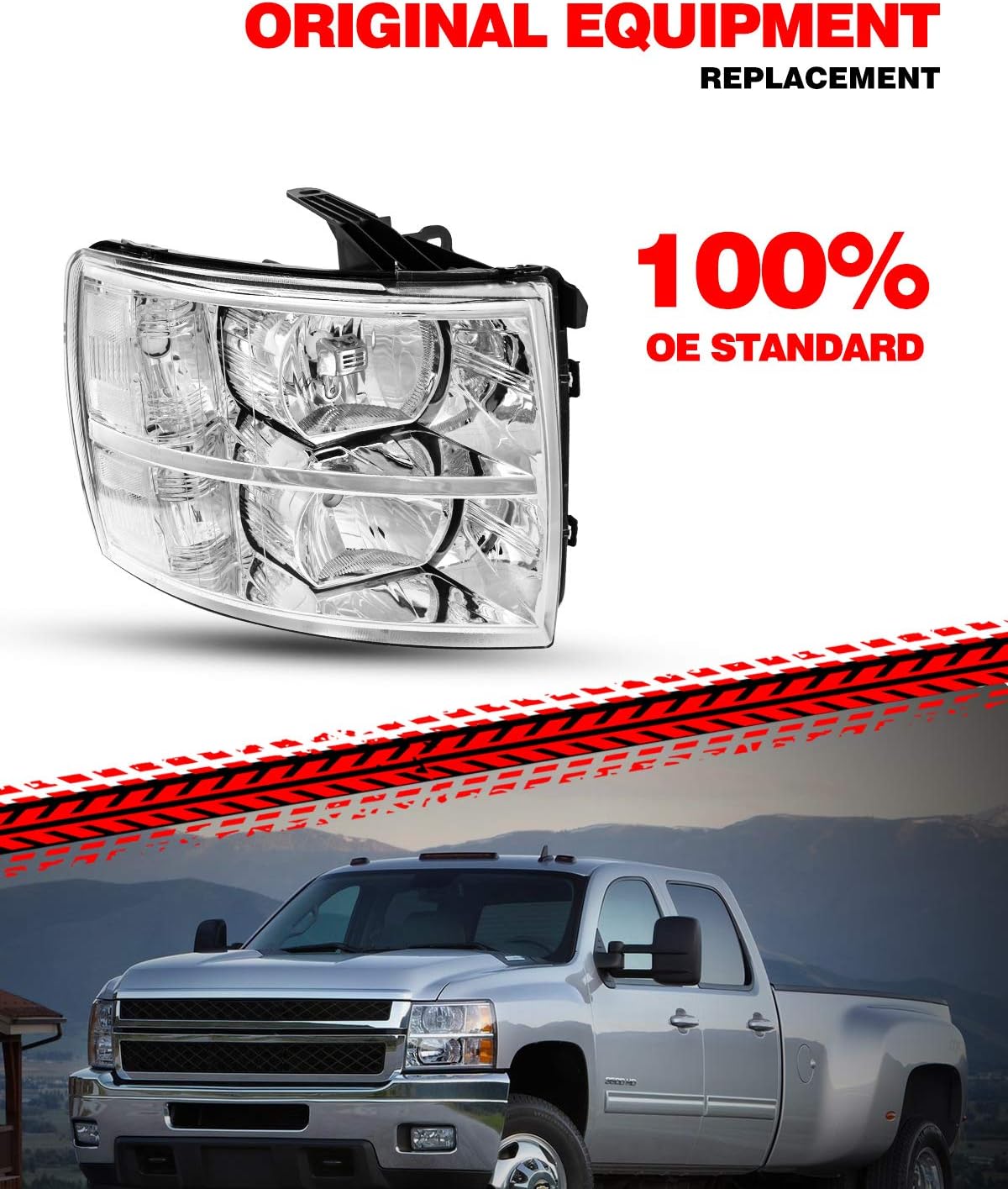  OE Silverado, Chevrolet 20072013 for Assembly Headlight Replacement