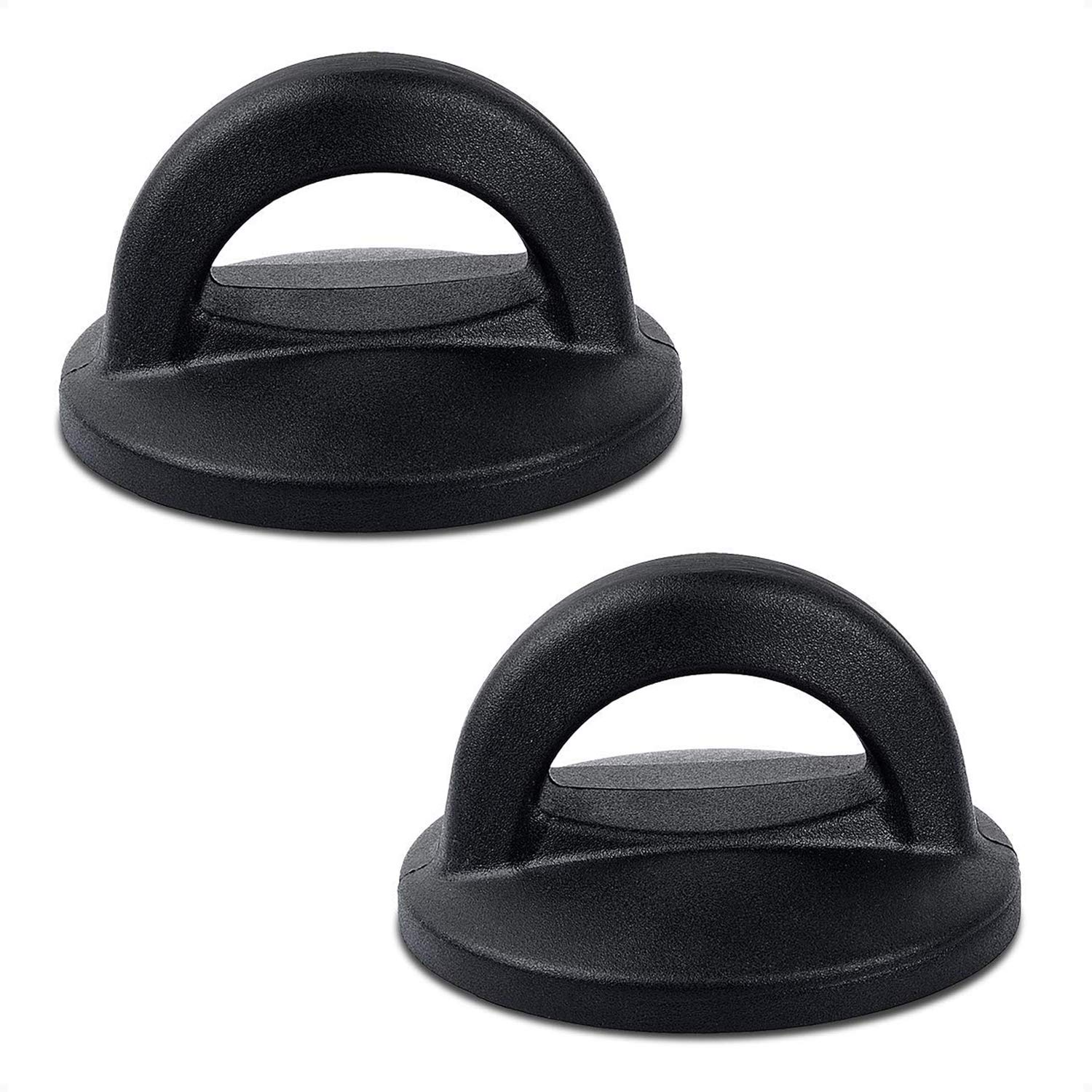 Premium-Quality Universal Pot Lid Replacement Knob - 2 Black Knob Sets - Pack of 2