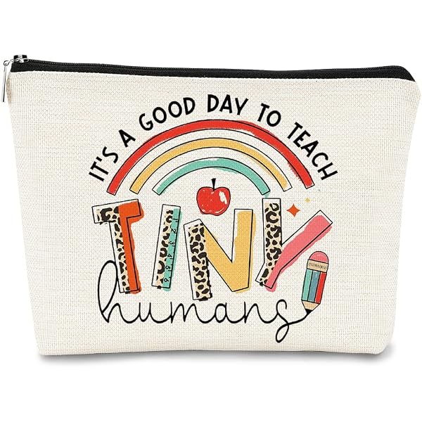LUVADIAN Teacher Tote Bag – Cute & Reusable Gift For Teachers, Appreciation, Grocery Shopping
