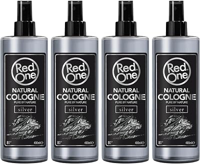 Redone Silver Barber Aftershave Cologne Spray 4x 400ml Long-lasting 4 Pack