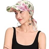 ZLYC Women's Summer Chemo Headwear Brim Visor Hat Beanie Hat
