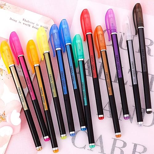 UNIVERSESTAR Metallic Gel Pens, Sparkle Pen Glitter with 40% More