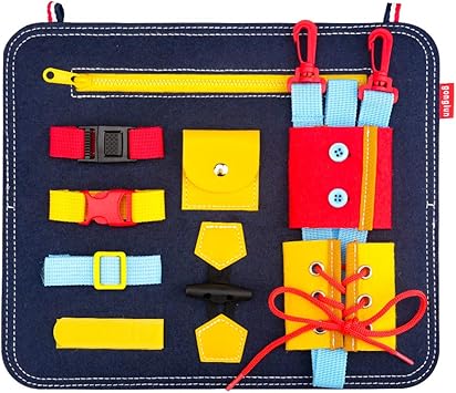 Educatieve Montessori Activiteit Bezet Board Speelgoed Voor Peuters 3 4 5 6 Jaar Oud Meisjes Jongens Ideaal Kinderen Verjaardag Kerstmis Geschenk Leren Gift Busy Board Amazon Nl