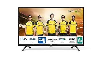 CHiQ 32 Zoll HD LED-Fernseher,L32G4500 Triple Tuner, CI+, H.265, Dolby Plus, [Energieklasse A], Hotelmode, Schwarz