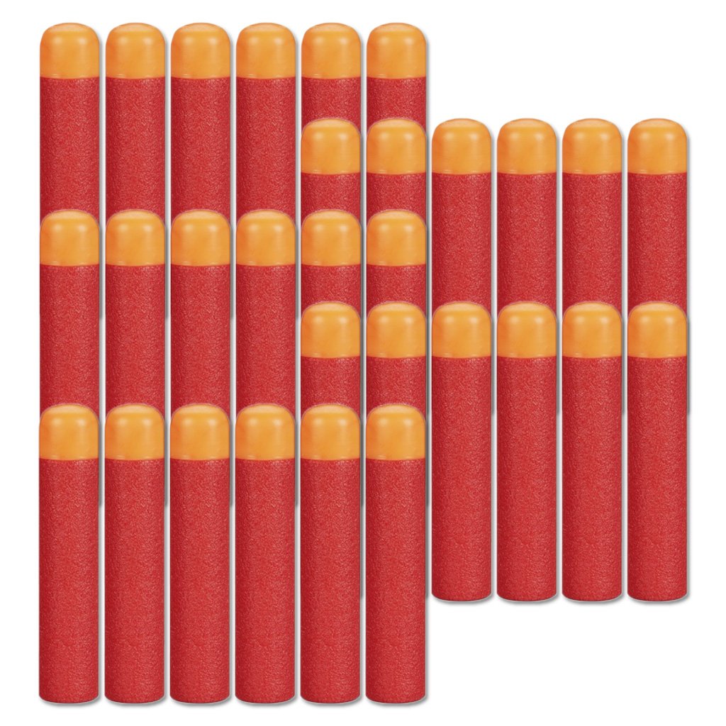 YAAVAAW 96Pcs Big Red Mega Bullets Foam Darts,9.5cm Refill Large Bullets Mega Darts for Nerf N-strike Elite Mega Bullets Series Blasters Kids Toy Gun Darts