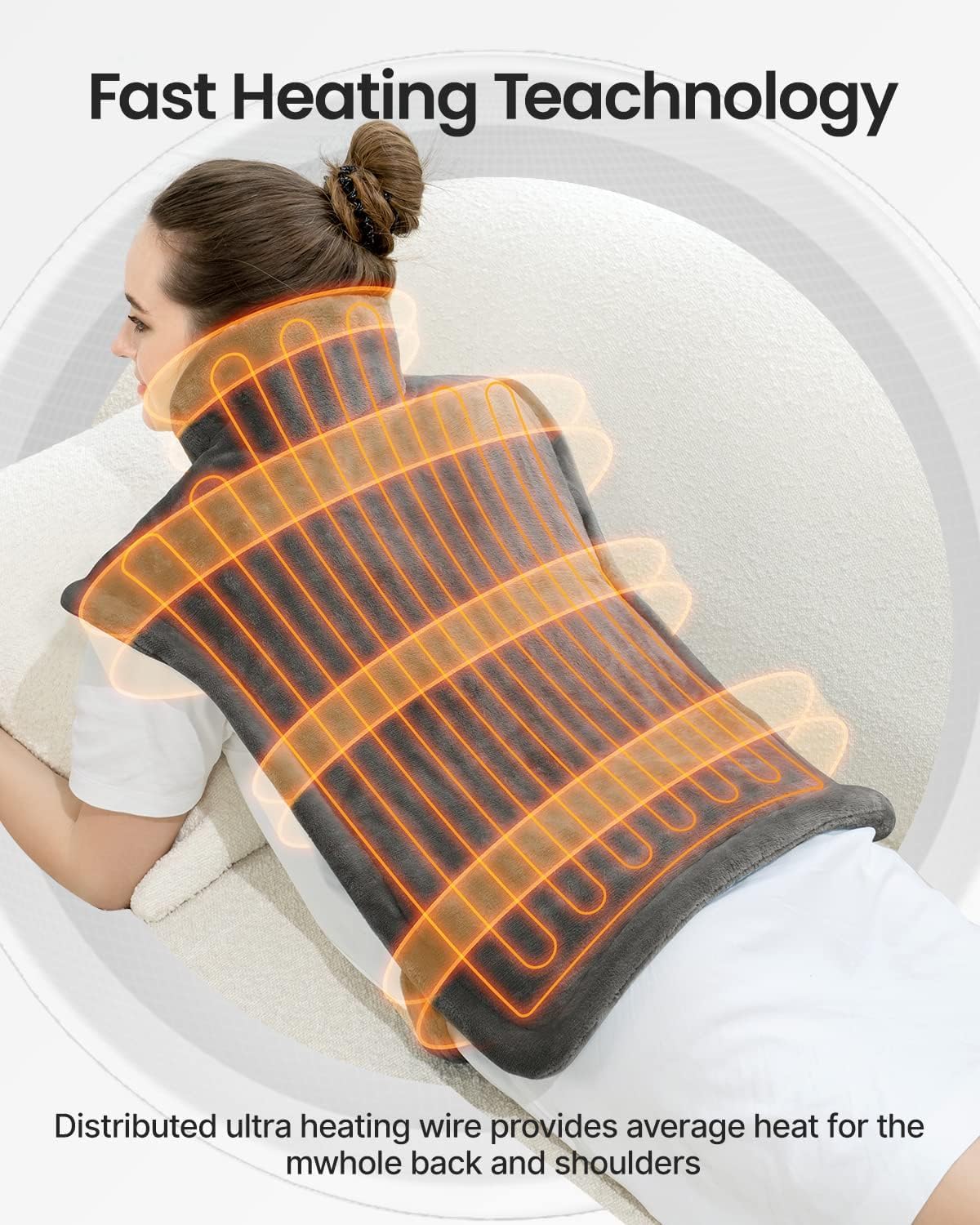 RENPHO Heating Pad Electric for Back