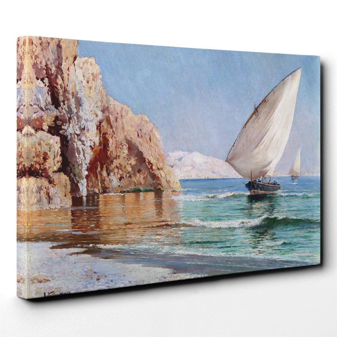 Joaquin Sorolla Y Bastida Cercedillia Canvas Print | Gallery Wrapped 30mm Frame Wall Art | 20x14 inches | Ready to Hang | Modern Picture | Living Room Bedroom Lounge Office