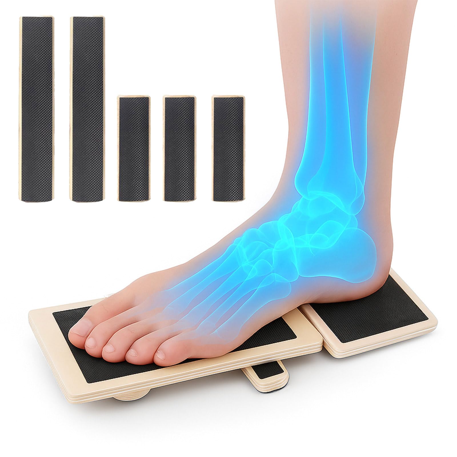 Photo 1 of Ankle Balance Board - Ankle Strengthener for Recovery & Stability Training Foot Strengthener with 2 Long & 3 Short Rods for Stability Posture Corrector & Plantar Fasciitis Relief Foot Stretcher, FSA/HSA Eligible