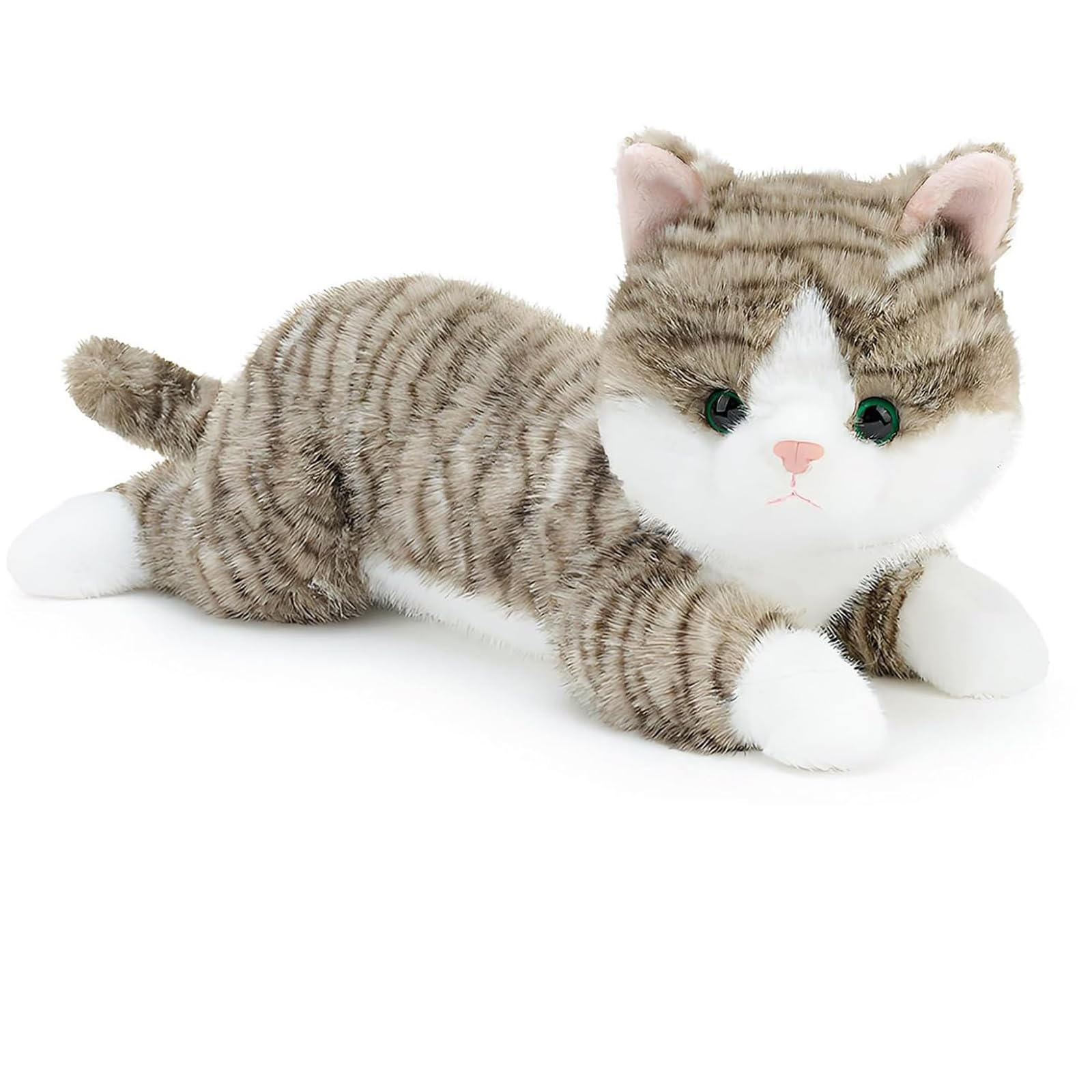 Photo 1 of 19 inch 3 Lbs Cat Weighted Stuffed Animals, Realistic Weighted Cat Stuffed Animal, Sensory Comfort Plush Throw Pillow, Soft Kawaii Stuffed Kitty Plush Toy Gift for Adults Kids Youth