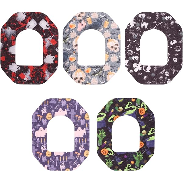 25pcs Waterproof Adhesive Overpatches For Omnipod 5 & Dash | CGM Sensor Patches, Day Of The Dead Design, Non-Fraying & Sweat-Proof - View #11