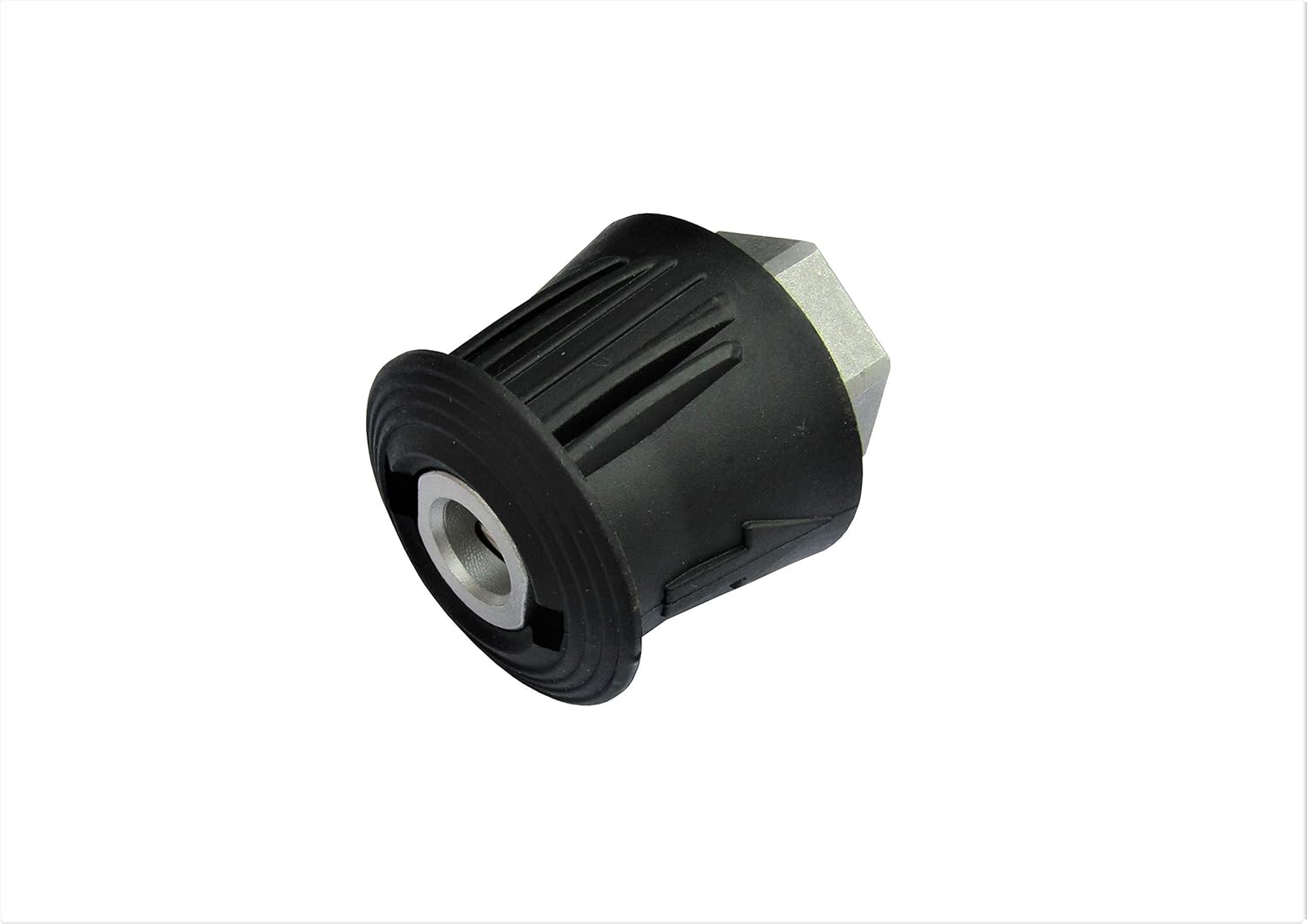 *New* Nilfisk Compatible Metal Insert Hose Adapter M22F to Nilfisk Quick Connect Hose, Black