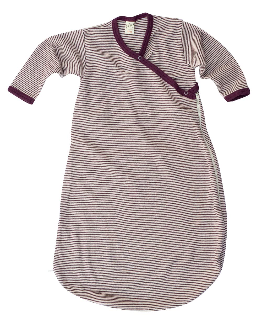 Lilano, Swaddle Bag, 70% Wool (kbT), 30% Silk, 210 g/m², Berry/Natural, 74-80