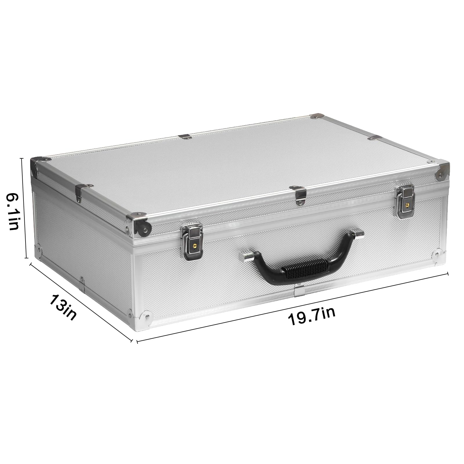 Condition photo showing As Is for poker chip case double layer aluminum case professional texas hold'em poker chip storage solution du