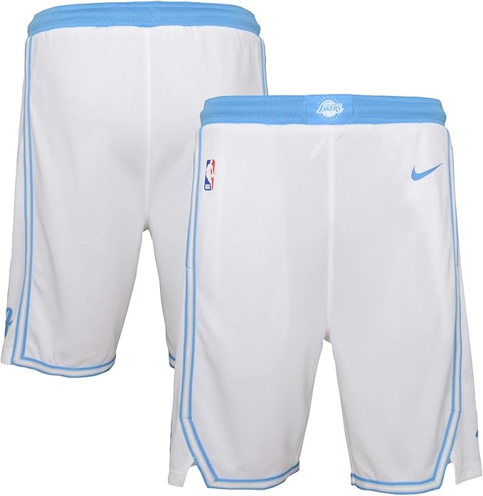 lakers youth shorts yellow
