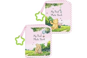 TILLFURU Winnie Baby Photo Album, My First Family Photo Album for Baby, Winnie Baby Shower, Baby Memory Album, Baby Shower, Pooh Baby Birthday Decor, My First Photo Book for Newborn Toddler