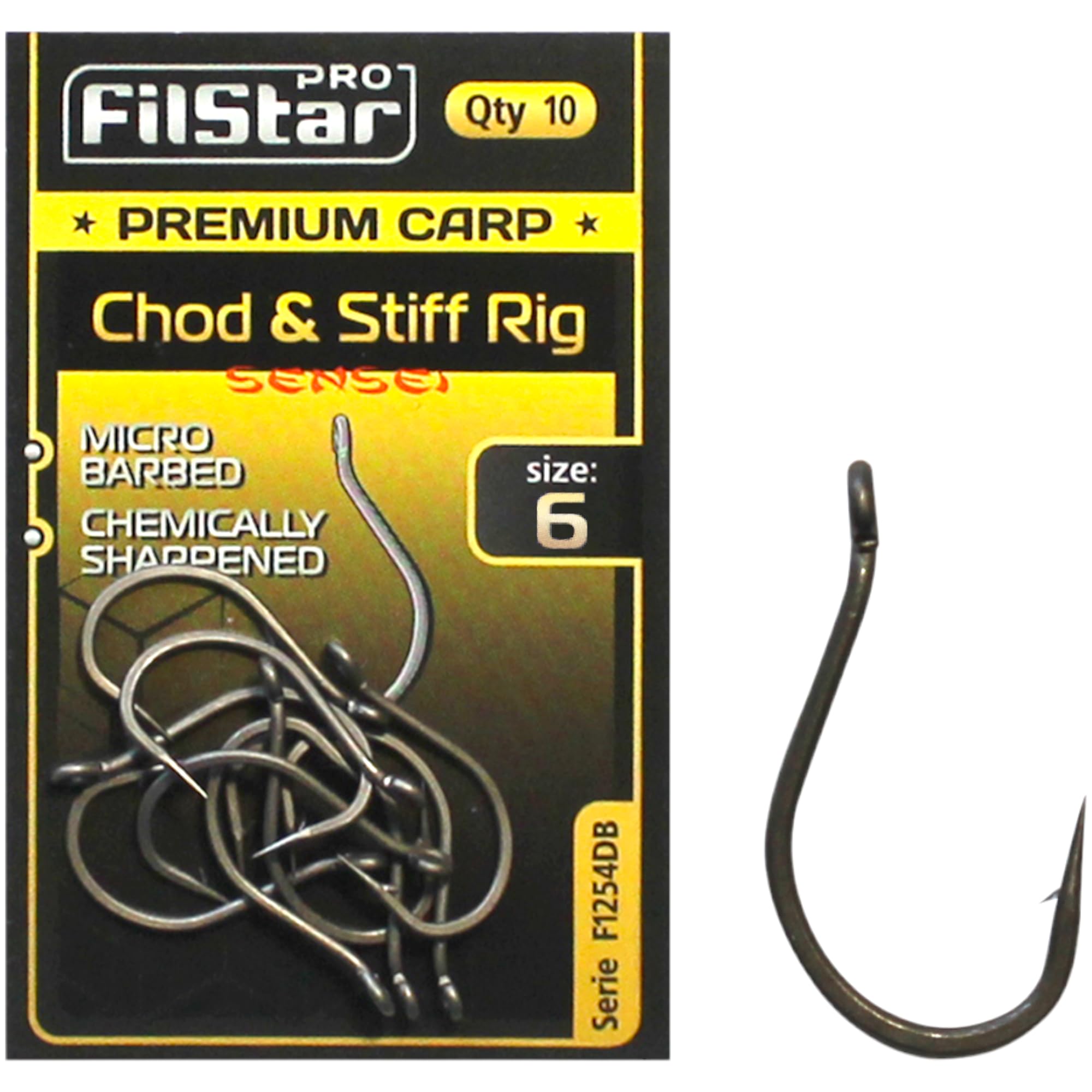 PRO FILSTAR Chod & Stiff Rig N6 Fishing Hooks Set - Hooks for Carp Fishing - Carp Fishing Accessories - Pop Up Boilies Carp Hooks - Carp Fishing Hooks - Fishing Accessories Carp - Carp Rigs