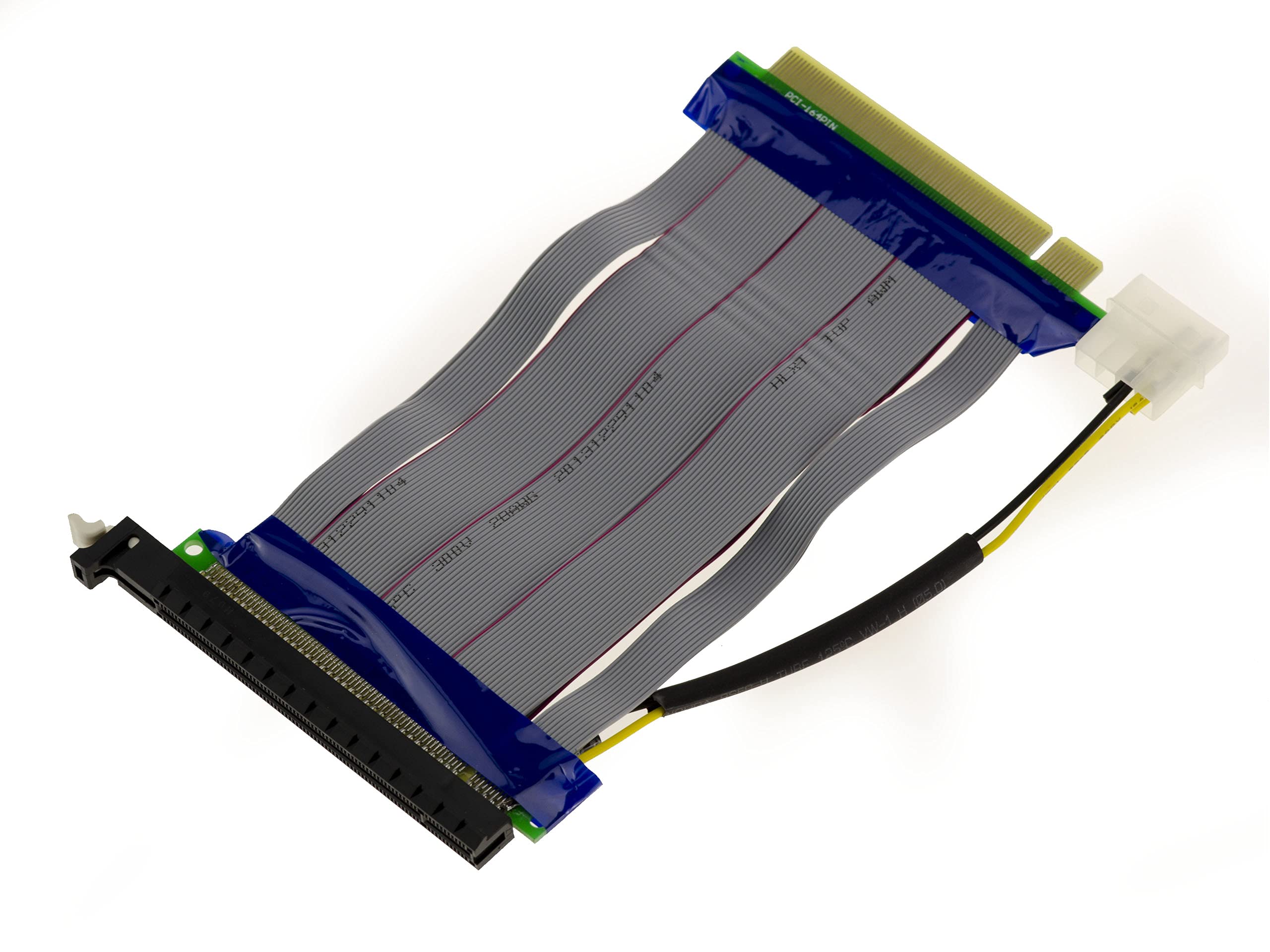 KALEA-INFORMATIQUE Riser-type extension plate for PCI Express x16 port to PCIe x16 port, 195 mm long, and power supply connector