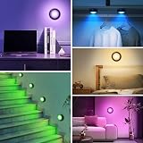 Cadrim Under Cabinet Lights RGB Wireless 4pc 13 Colors Brightness USB Battery view 6