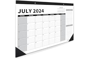 Sproutbrite 18 Month Calendar - 17" x 11.5" Medium Size Desk Calendar 2025-2026, Desktop Monthly Planner with To-Do List and Notes, Home, Office Desk Calendar (1 Pack, Jan 2025) (July 2024)