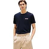 Tommy Hilfiger Mens Short Sleeve Cotton Graphic T-Shirts with Pocket and Logo