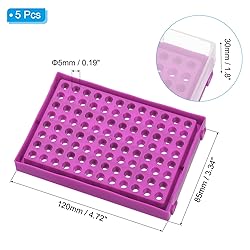 PATIKIL 96 Wells PCR Tube Rack for 0.2ml Test