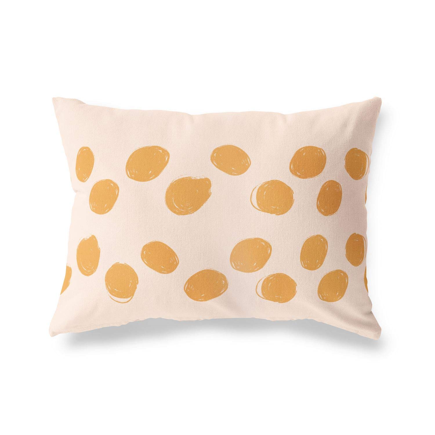 Bonamaison Decorative Cushion Cover Orange & Off White, Throw Pillow Covers, Home Decorative Pillowcases for Livingroom, Sofa, Bedroom, Size: 35x50 Cm - Designed and Manufactured in Turkey