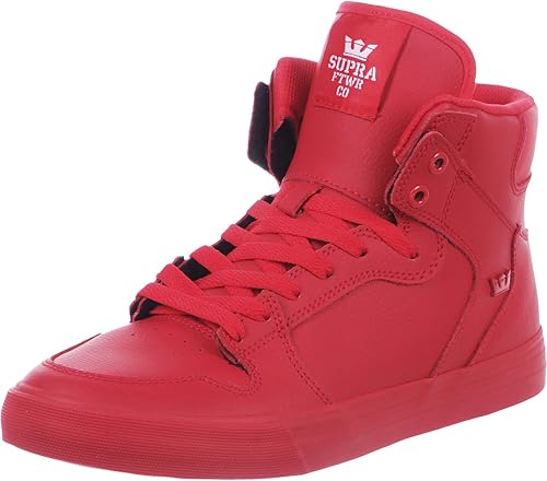 Amazon.com | Supra Men's Sneakers Hi-Top Trainers, Red, 8 US | Fashion Sneakers