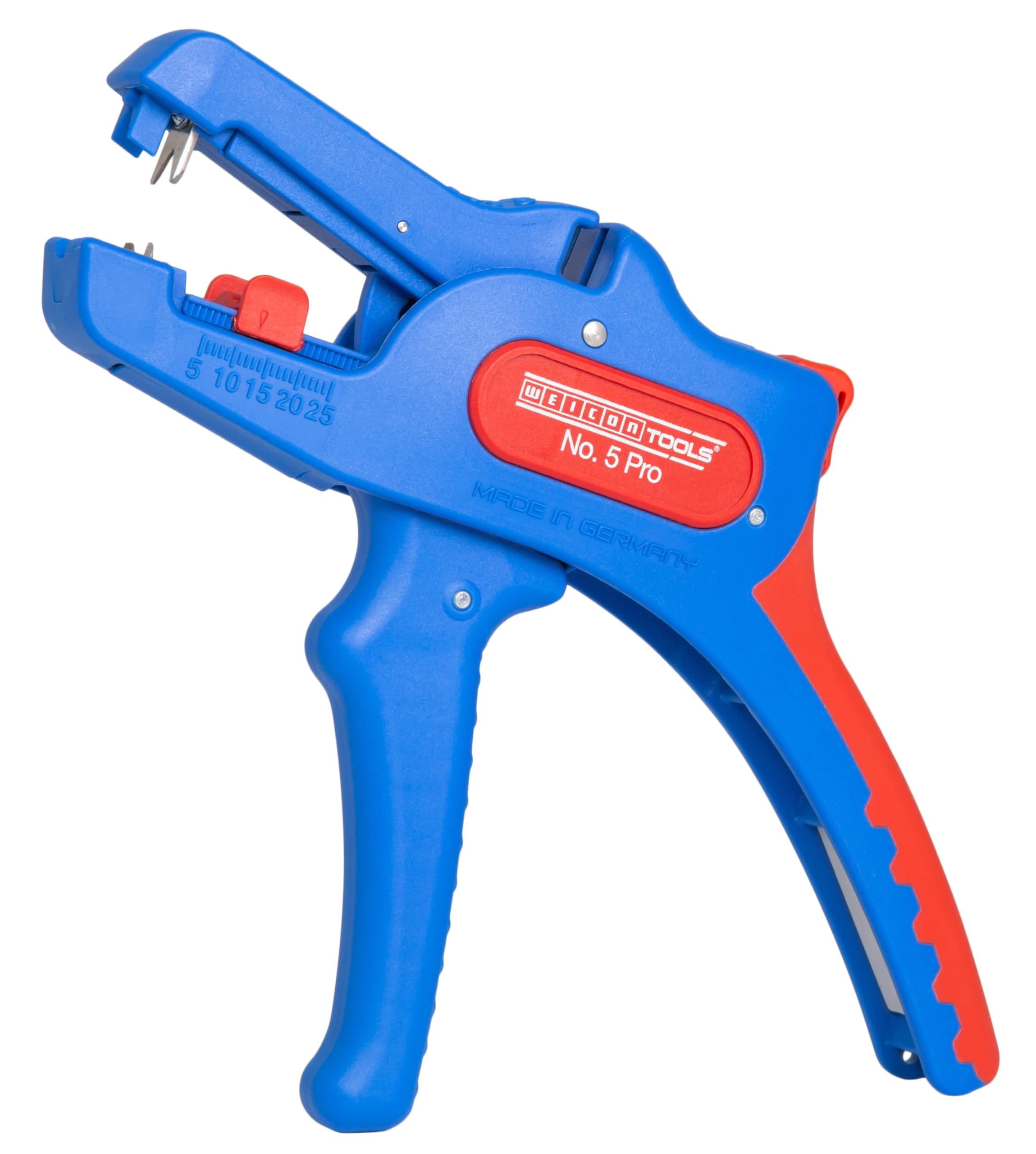 WEICON Tools Wire Stripper No. 5 Pro | Automatic Wire Stripper for All Common Flexible and Solid Conductors from 24-5 AWG (0.2-16 mm²) | self-Adjusting to Conductor Cross-Section
