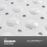 KEPLIN Premium Non-Slip Bath Mat 200 Suction Cups 40x100cm White view 4