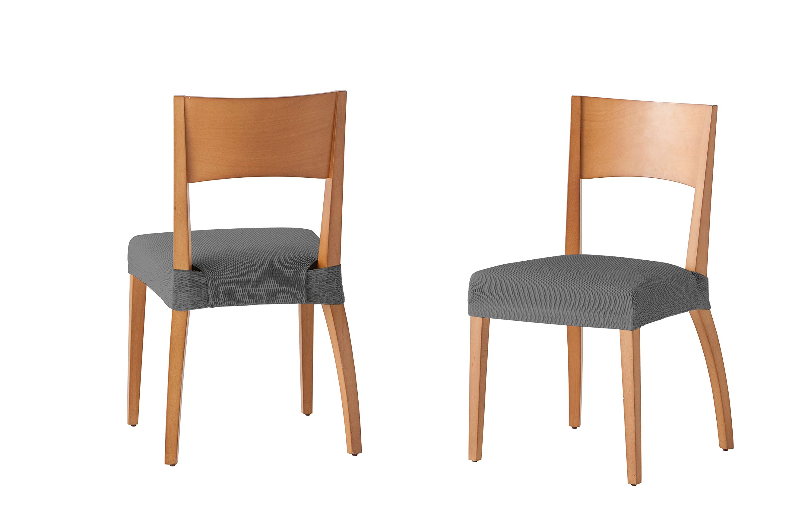 Martina Home Cover Chair Seat 24 x 30 x 6 cm Grey 2 Units