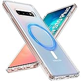 WakongHK for Samsung Galaxy S10 Plus Case with Magnetic,S10 Plus Phone case Military-Grade Drop Protection Galaxy S10+ Phone Case Matte Slim for Samsung S10 Plus Case Cover 6.4’’-Clear