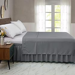FreshCulture Queen Bed Skirt, Elastic Wrap Around