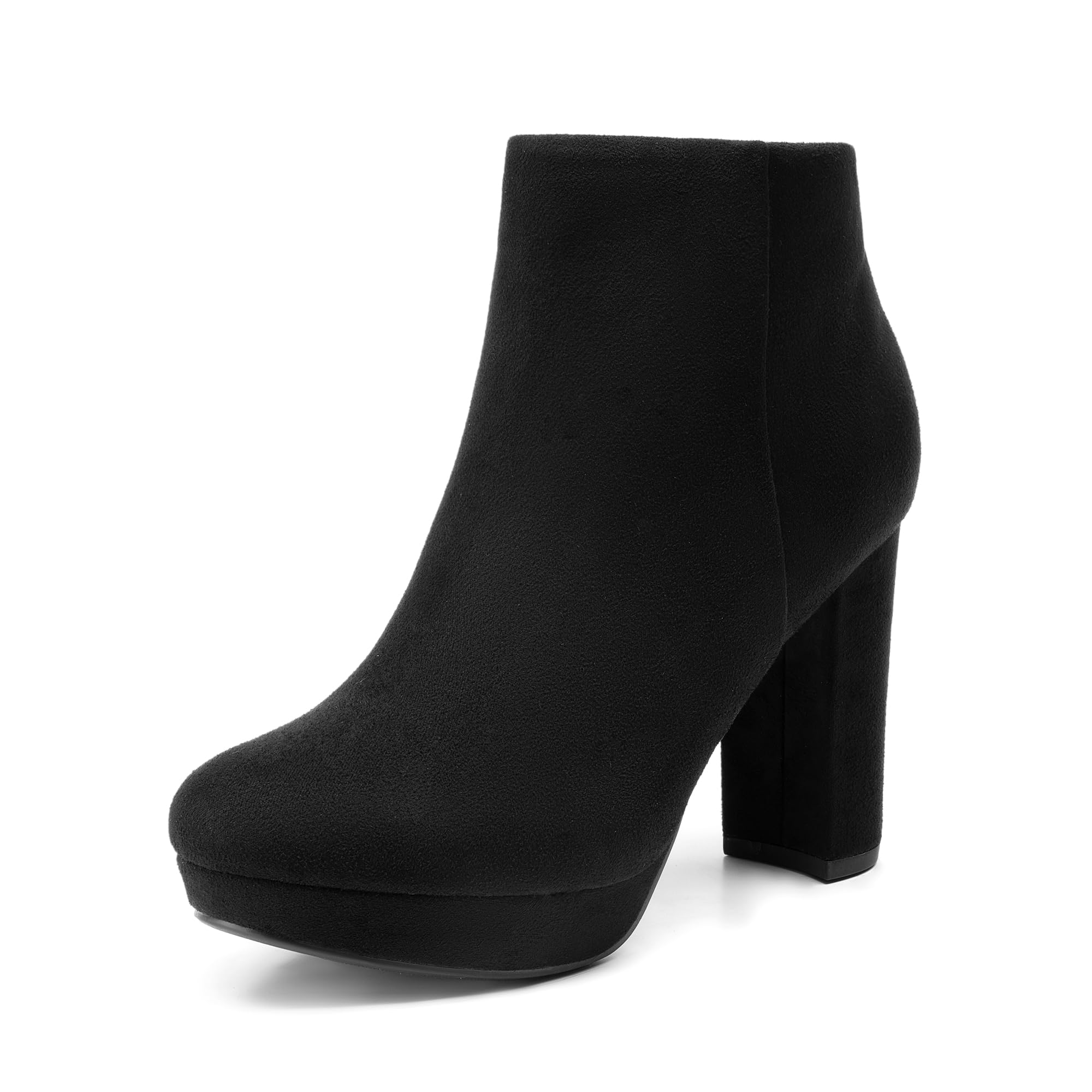 high heel ankle boots platform