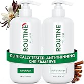 Routine Wellness Anti-Thinning Shampoo &amp; Conditioner - Christmas Eve | Clinically tested shampoo for thinning hair with biotin, pea peptides, saw palmetto oil, color safe, sulfate free