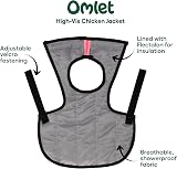 Omlet High-Vis Chicken Jacket Pink Warm Winter Hen Saddle Cold Weather view 5