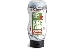 Butternut Mountain Farm Pure Maple Syrup From Vermont, Grade A (Prev. Grade B), Dark Color, Robust Taste, All Natural, Easy Squeeze, 12 Fl Oz