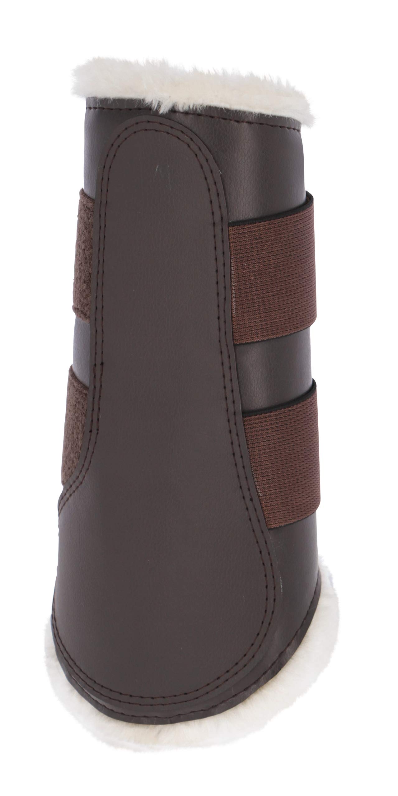 Kerbl 3210552 dressage boots fleece front warm blood brown, L