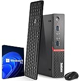 Lenovo ThinkCentre Mini Desktop Computer PC, Intel Core i5-6500T 6th Gen. Processor, 16GB DDR4 Ram, 512GB SSD, WiFi, BTO Keyboard & Mouse, Windows 11 Pro (Renewed)