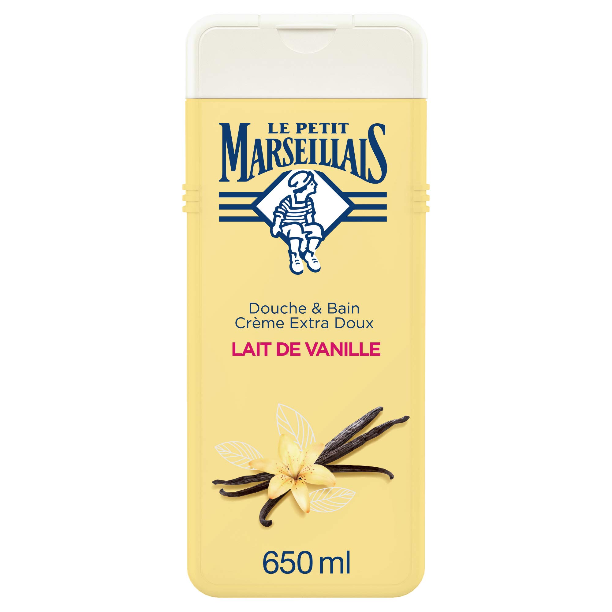 Le Petit Marseillais Shower and Bath Cream Extra-Gentle Vanilla Milk 650ml