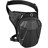 Leopauto Motorcycle Leg Bag with Leg Strap -Unisex Waterproof Thigh Bag, Sturdy EVA Multifunctional Leg Package for Cycling, Fishing, Hiking and Camping