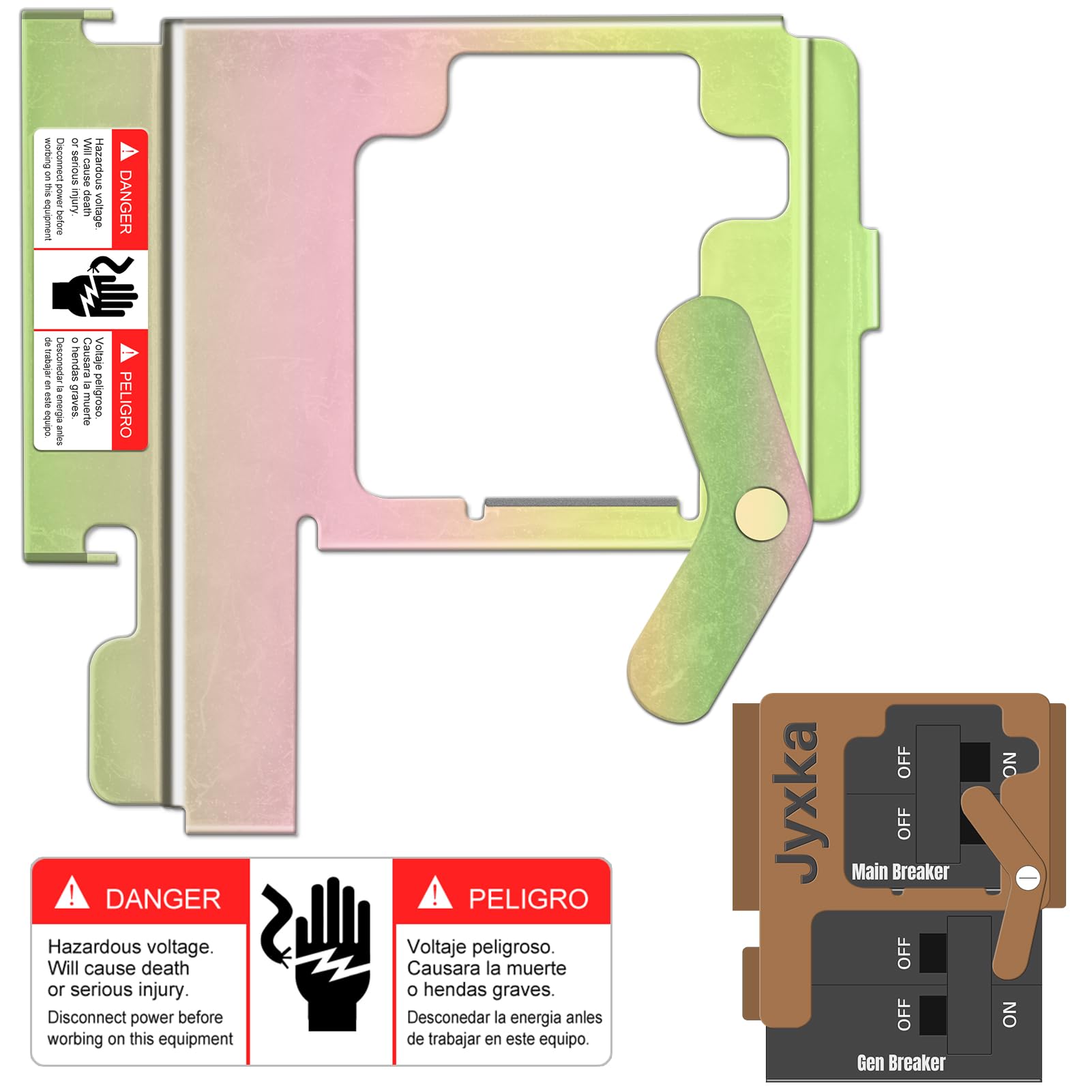 Photo 1 of Generator Standby Power Mechanical Interlock, ECSBPK02 Generator Interlock Kit Compatible with Siemens and Murray, Professional Generator Interlock Kit