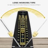 LEKATO Mechanical Metronome Classic Pyramid Black PPS Precision 0.99% view 5