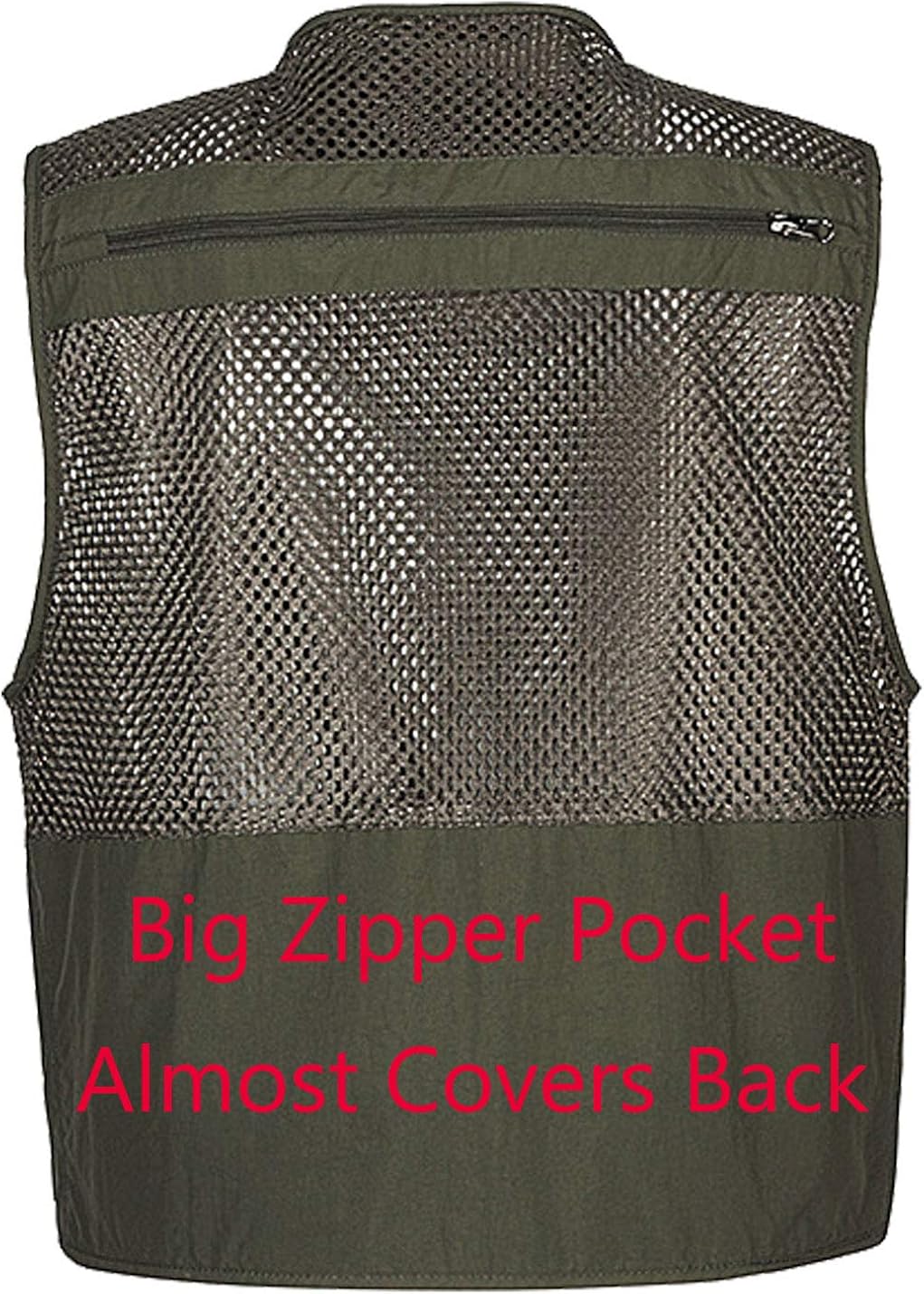 Flygo Mens Summer Outdoor Work Safari Fishing Travel Photo Vest with Pockets at  Men’s Clothing store