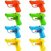 SULOLI Water Guns for Kids, 8 Pack Small Squirt Water Guns Plastic Blasters for Swimming Pool Beach Outdoor Water Fighting Toys